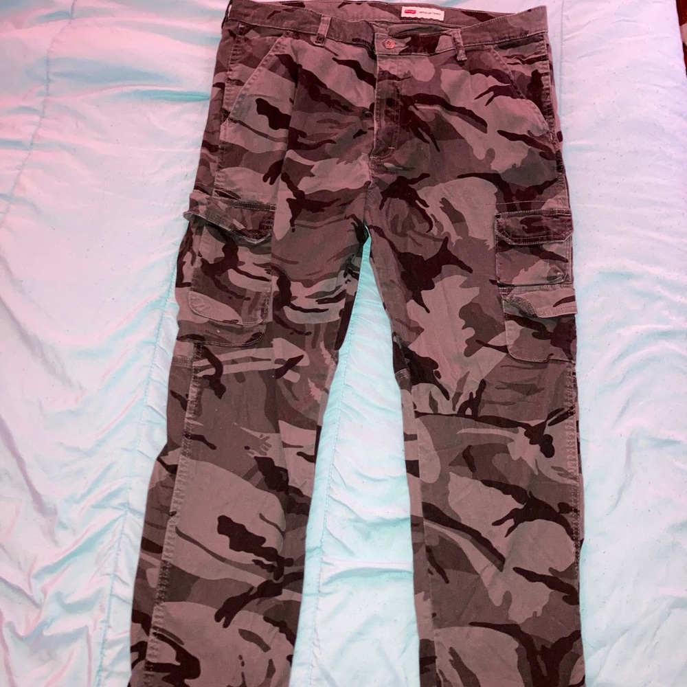 Camo cargo pants